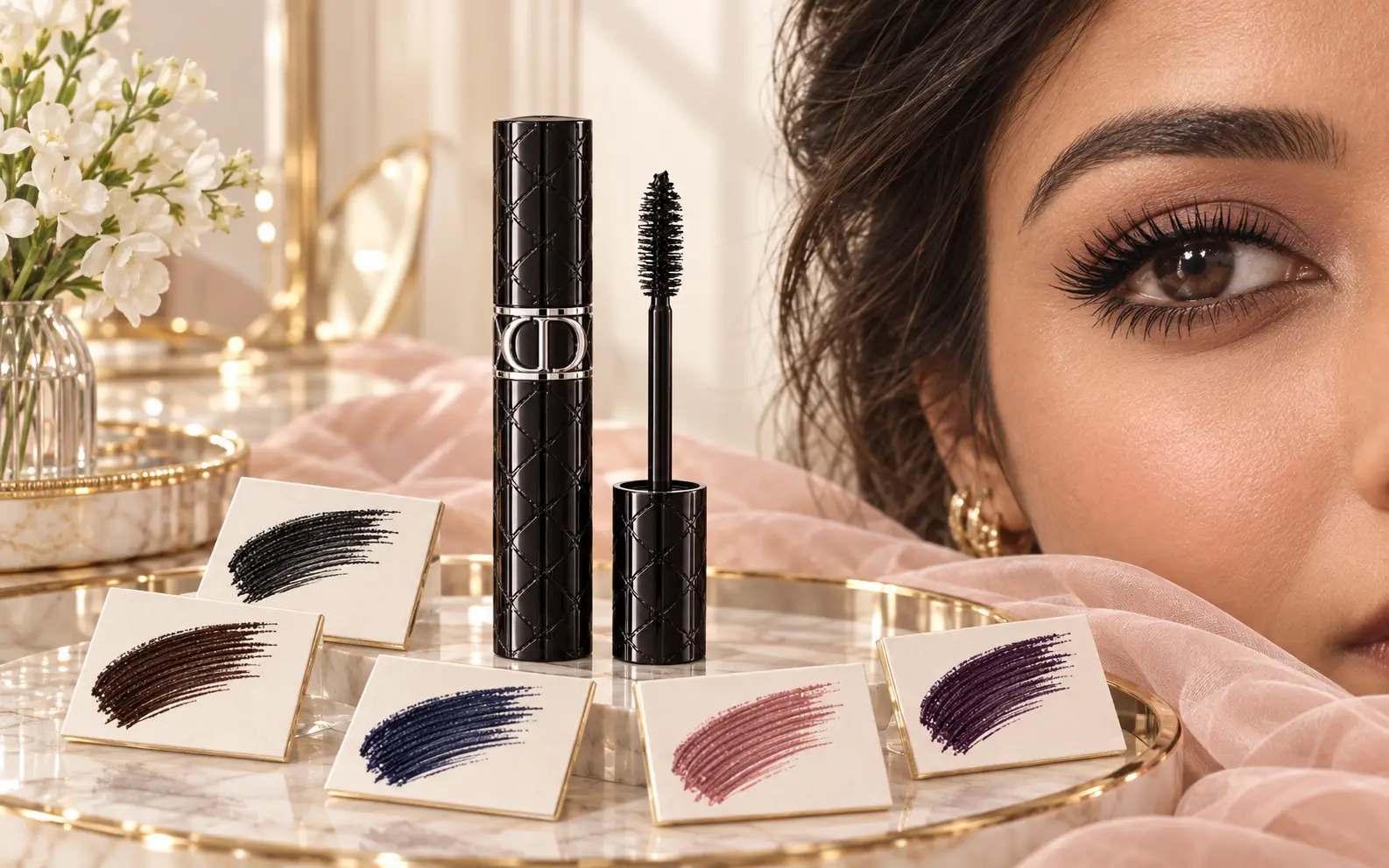 Diorshow Overvolume mascara shades and extreme volume lash look