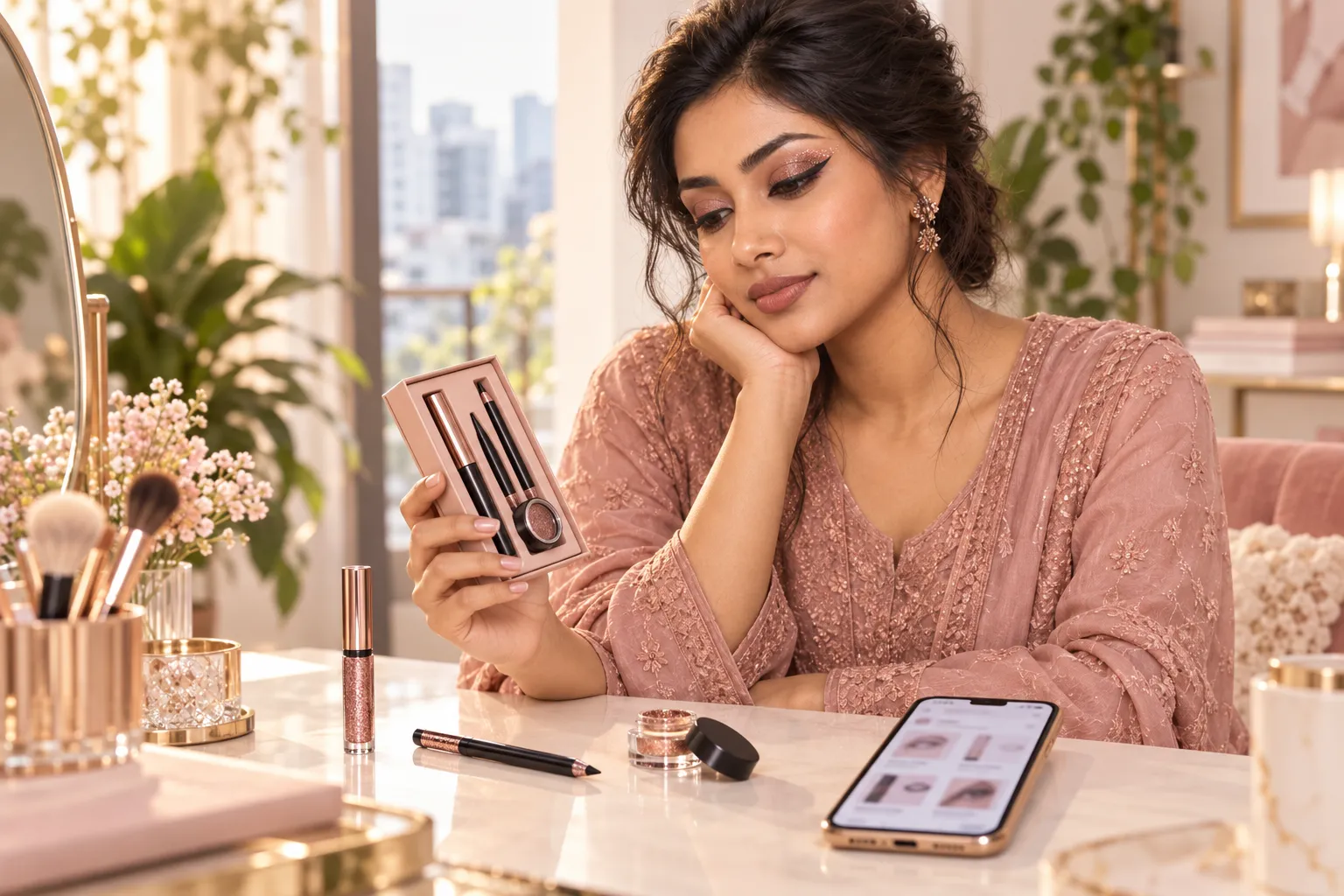 Shopping for glitter eyeliner in Bangladesh