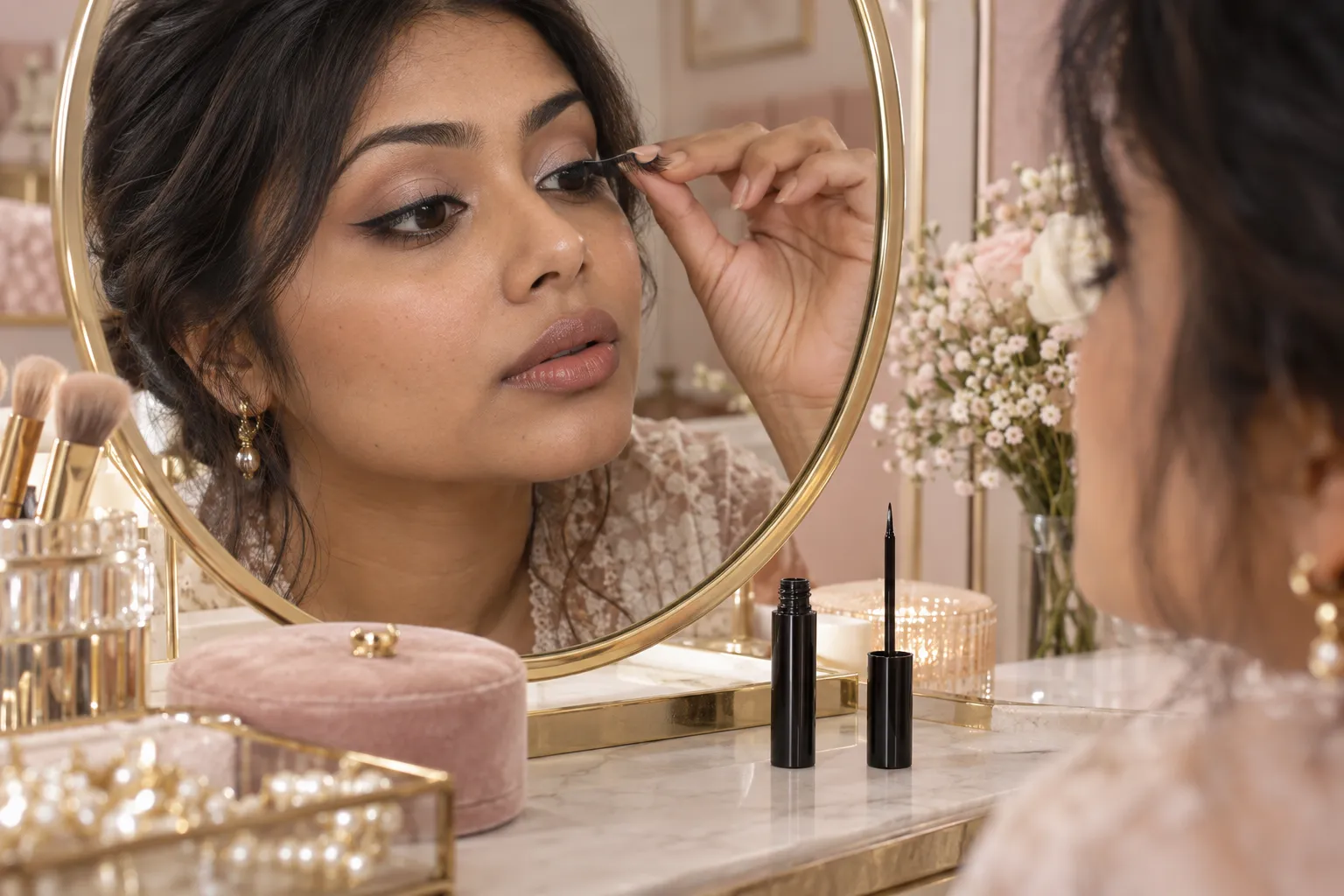 How to apply magnetic eyeliner and attach magnetic lashes