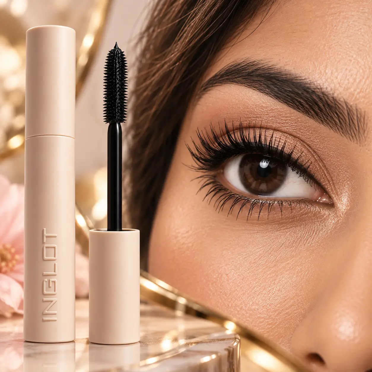 INGLOT All Eye Want mascara silicone brush with separated lengthened lashes