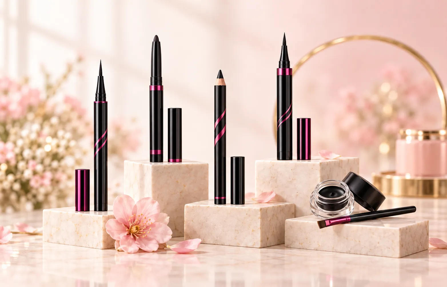 L.A. Girl eyeliner range with Fineline Ultimate Glide Gel and gel liner