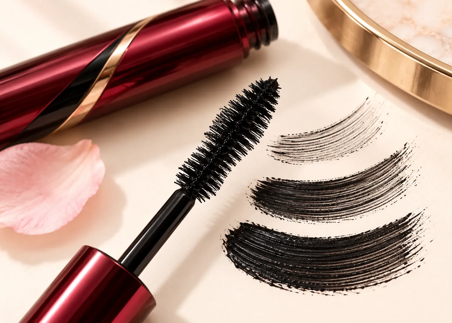 Rimmel Thrill Seeker hourglass mascara brush close-up