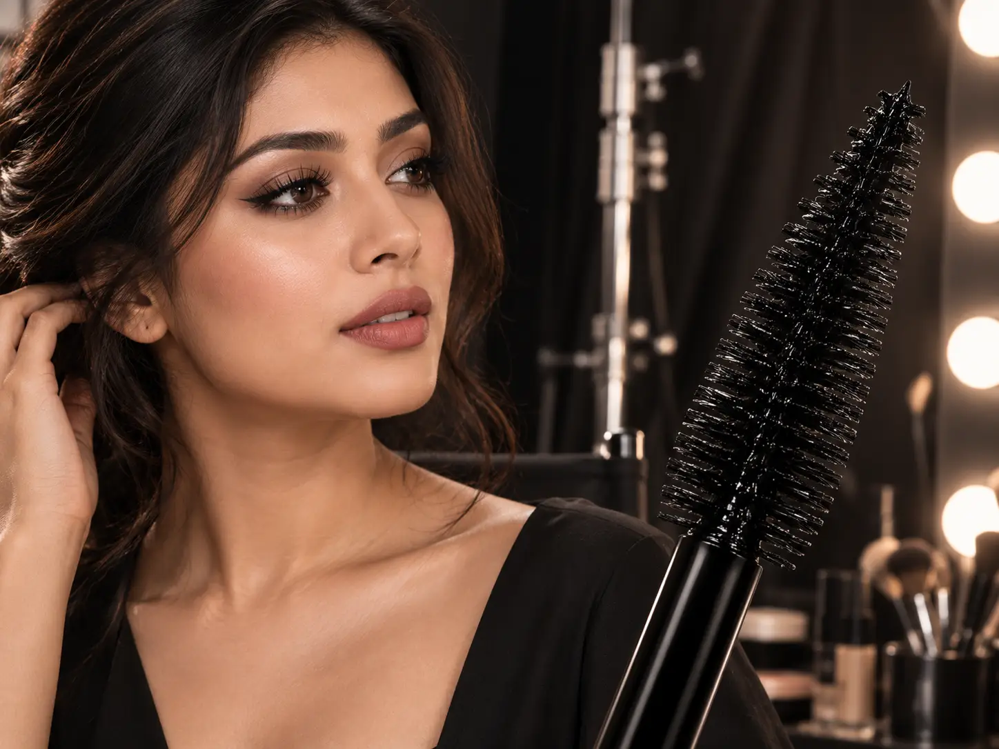 Smashbox Full Exposure large tapered mascara brush with fuller lash result