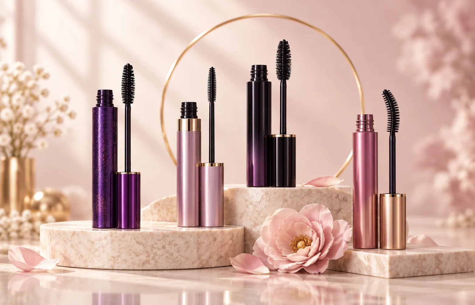 Tarte mascara range including Lights Camera Lashes Tartelette Maneater and Big Ego