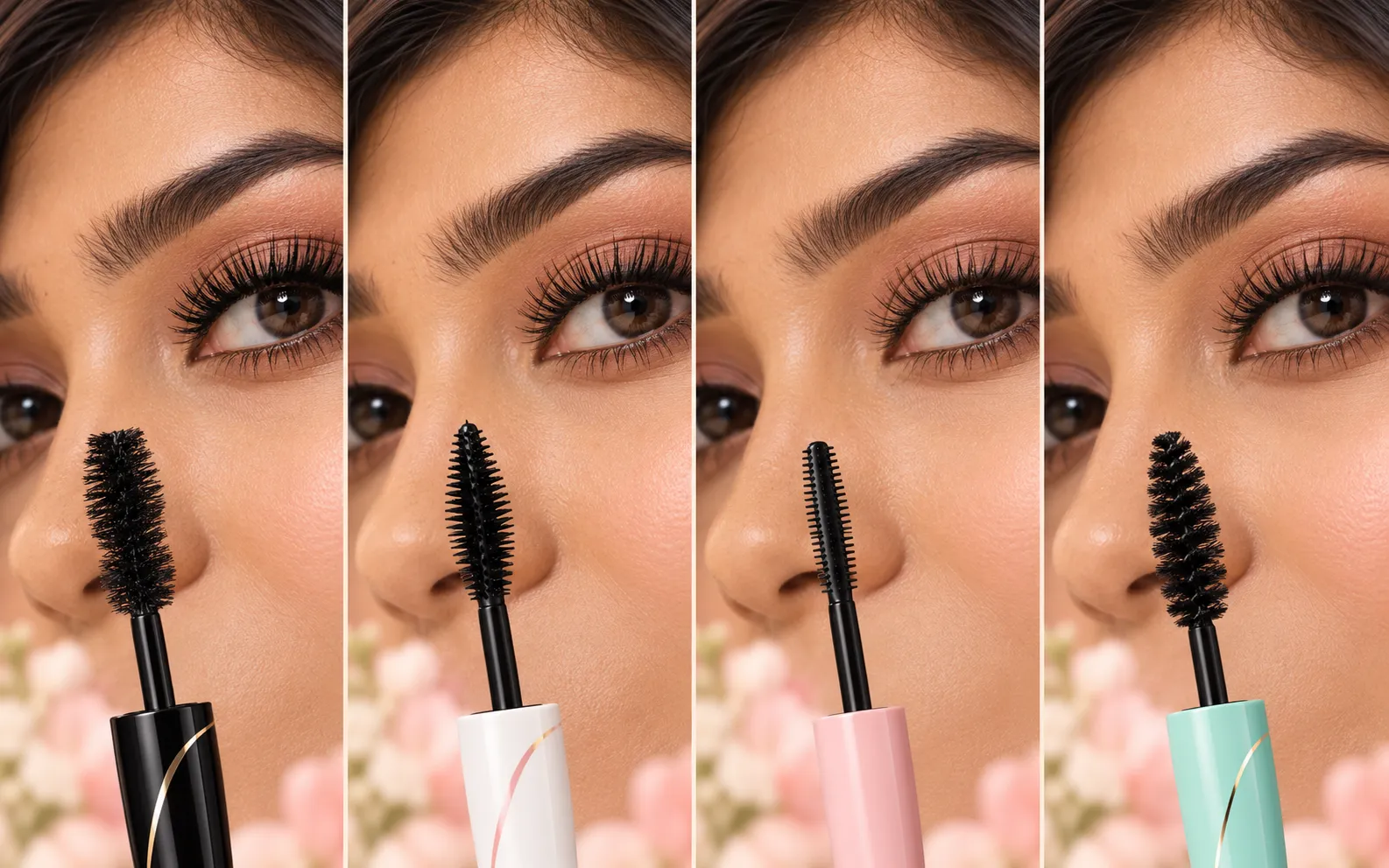 Wet n Wild mascara brushes compared for volume length and definition